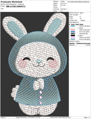 Free Cuddly Bunny Embroidery Designs