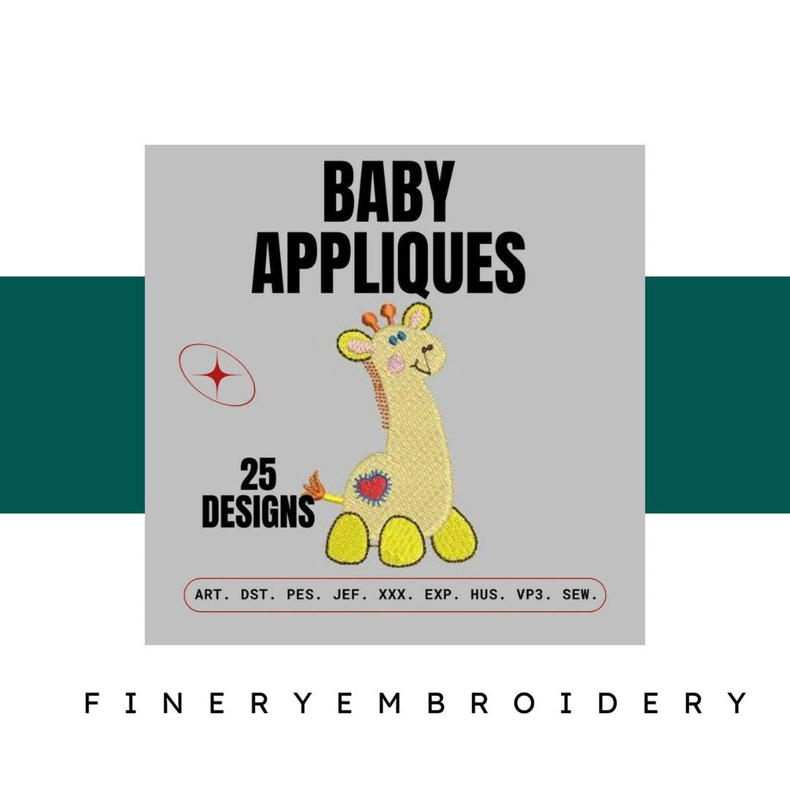 Babies Appliques: Embroidery Design Pack - FineryEmbroidery