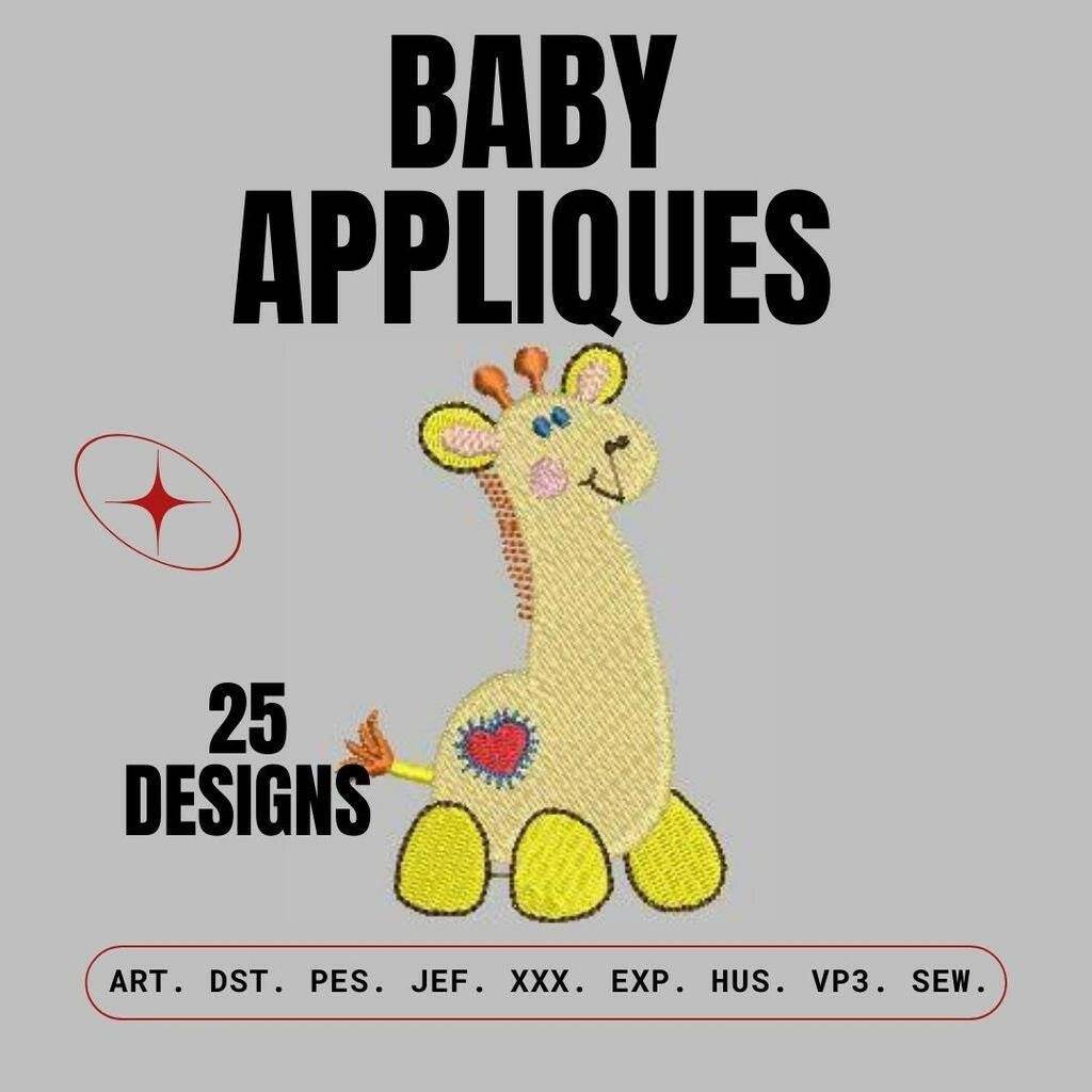 Babies Appliques: Embroidery Design Pack - FineryEmbroidery