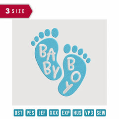 Baby Boy- Embroidery Design - FineryEmbroidery