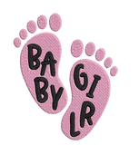 Baby Girl Foots- Embroidery Design - FineryEmbroidery