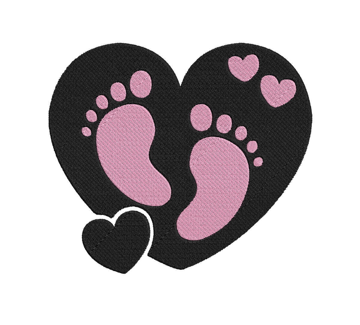 Baby Heart Girl- Embroidery Design - FineryEmbroidery