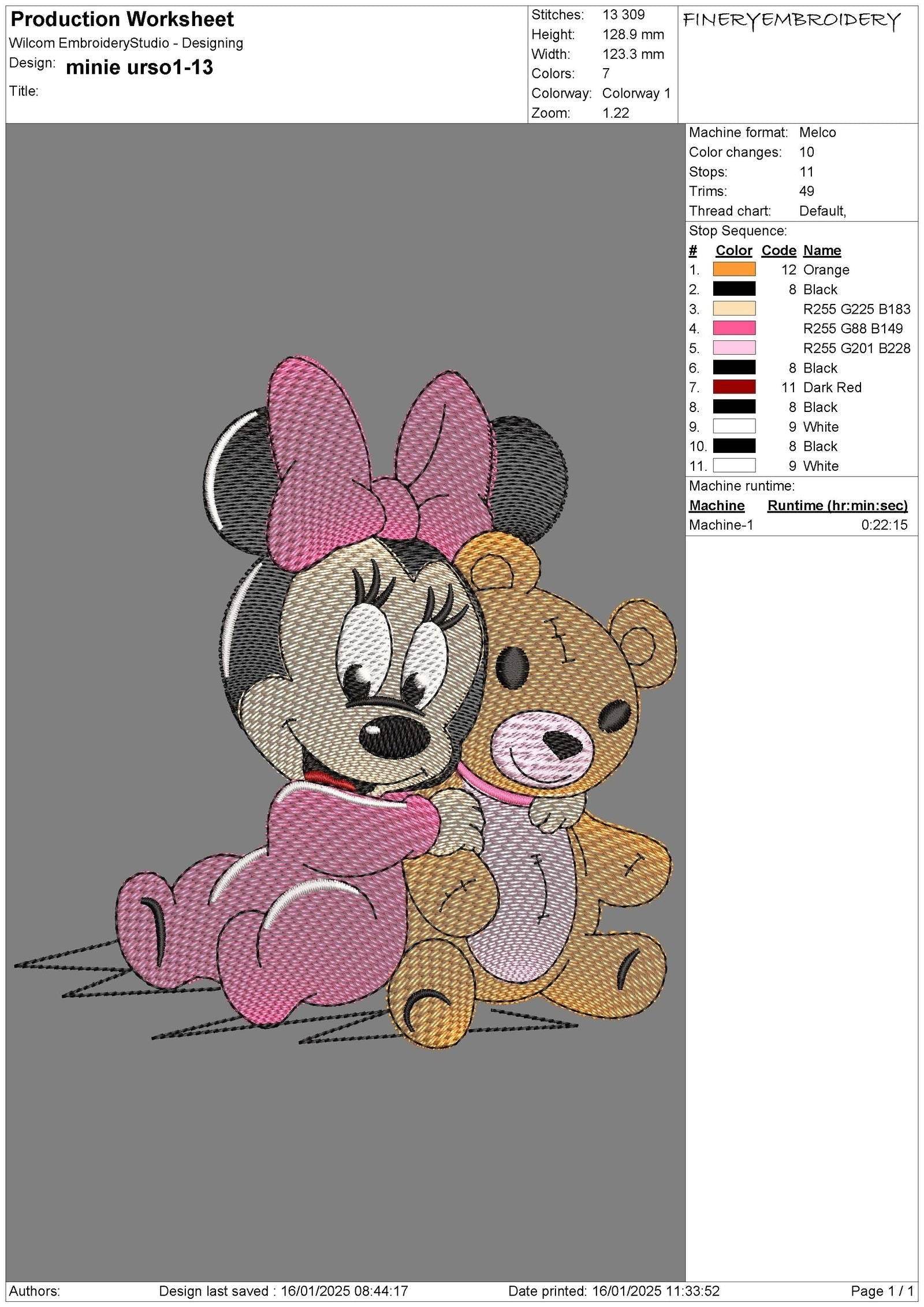 Baby Mickey and Minnie Embroidery Design Pack - Multi-Size Bundle - FineryEmbroidery