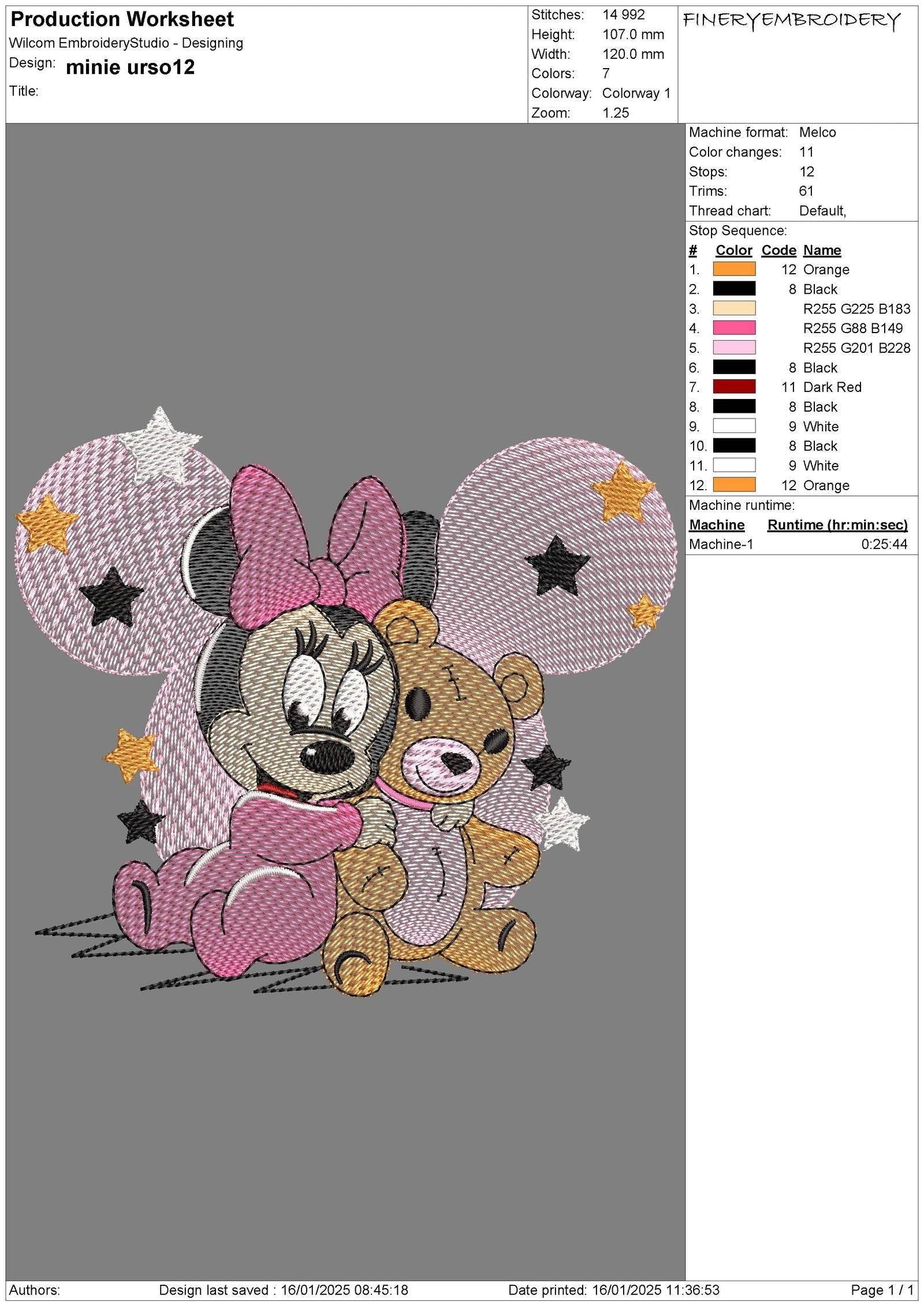 Baby Mickey and Minnie Embroidery Design Pack - Multi-Size Bundle - FineryEmbroidery