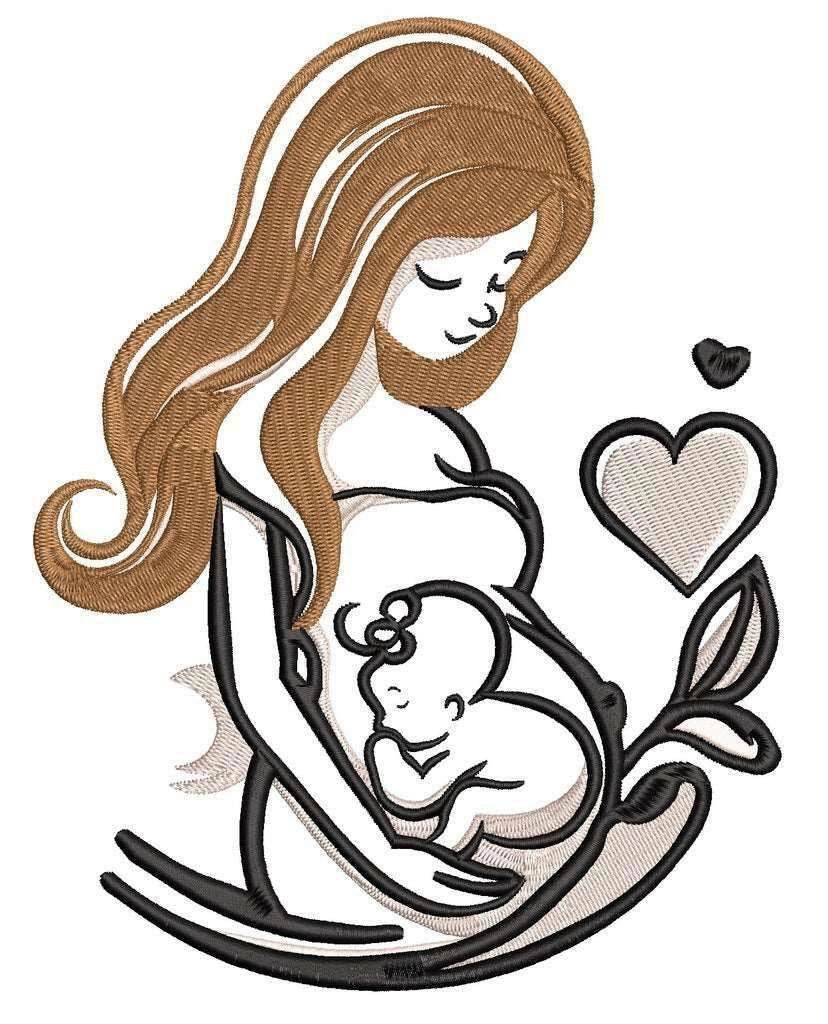 Baby is coming: Embroidery Design - FineryEmbroidery