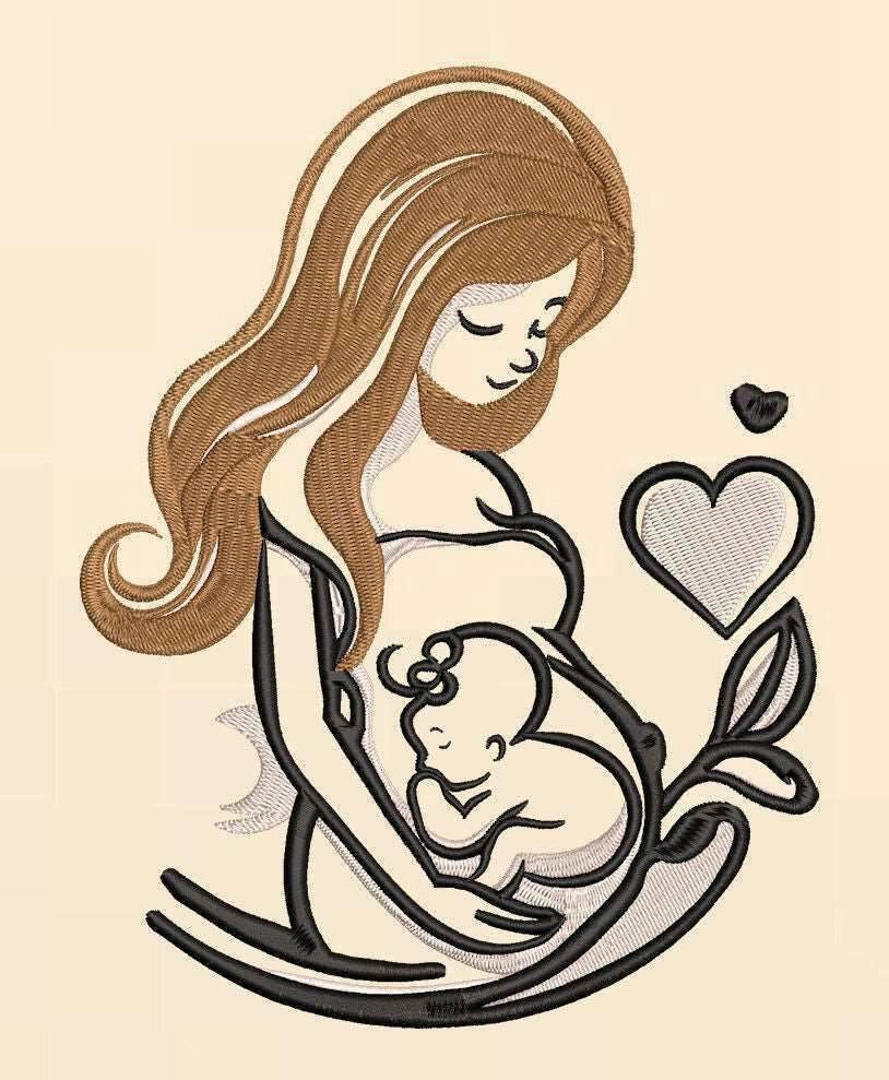 Baby is coming: Embroidery Design - FineryEmbroidery