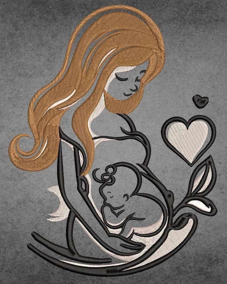 Baby is coming: Embroidery Design - FineryEmbroidery