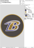 Baltimore Ravens 4 : Embroidery Design - FineryEmbroidery