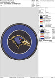 Baltimore Ravens 6 : Embroidery Design - FineryEmbroidery