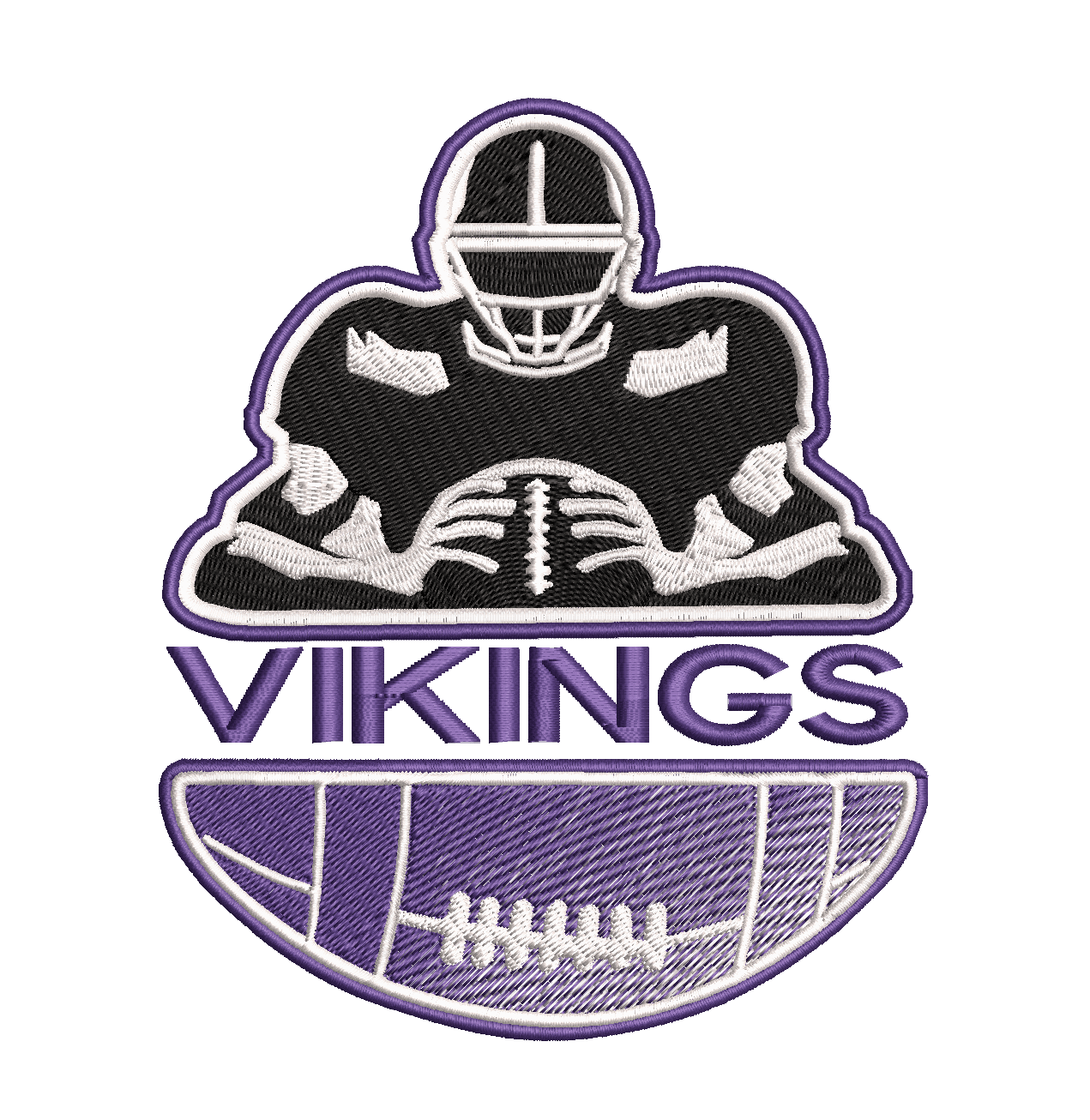 Baltimore Ravens Team Player : Embroidery Design - FineryEmbroidery