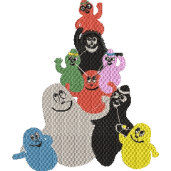 Barbapapa - Pack of 11 Designs - Embroidery Design - FineryEmbroidery