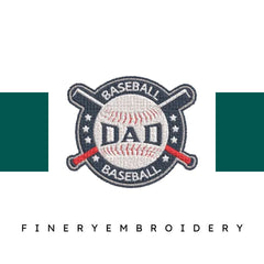 Baseball-Dad-Best-Gift - Father Embroidery Design - FineryEmbroidery