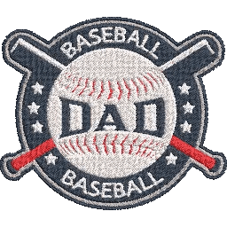 Baseball-Dad-Best-Gift - Father Embroidery Design - FineryEmbroidery