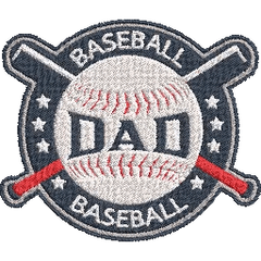 Baseball-Dad-Best-Gift - Father Embroidery Design - FineryEmbroidery