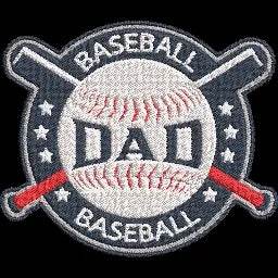 Baseball-Dad-Best-Gift - Father Embroidery Design - FineryEmbroidery