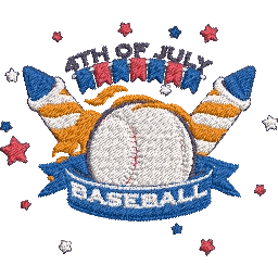 Baseball-Lover-America-USA - Embroidery Design - FineryEmbroidery