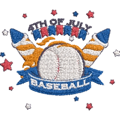 Baseball-Lover-America-USA - Embroidery Design - FineryEmbroidery