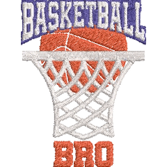 Basketball-Bro-Sports - Basket Embroidery Design - FineryEmbroidery