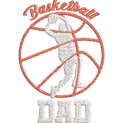 Basketball-Gift-for-Father - Basket Embroidery Design - FineryEmbroidery