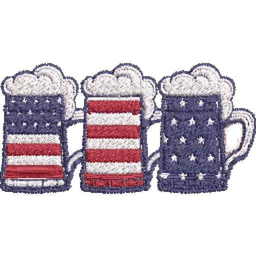Beer-Lover-4th-of-July - Embroidery Design - FineryEmbroidery