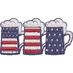 Beer-Lover-4th-of-July - Embroidery Design - FineryEmbroidery