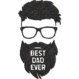 Best-Dad-Ever- Father Embroidery Design FineryEmbroidery