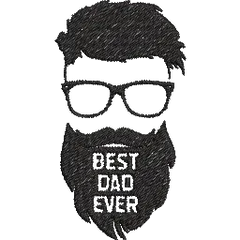 Best-Dad-Ever- Father Embroidery Design - FineryEmbroidery