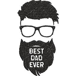 Best-Dad-Ever- Father Embroidery Design - FineryEmbroidery