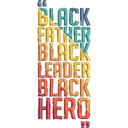 Black-Father-Black-Leader-Black - Father Embroidery Design - FineryEmbroidery
