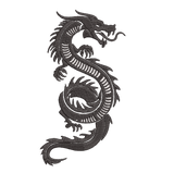 Black Dragon - Embroidery Design - FineryEmbroidery