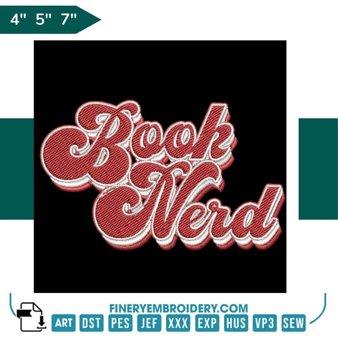 Book Lovers collection Embroidery Design - Book Nerd Gift for Reading - FineryEmbroidery
