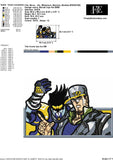 JoJo Embroidery Design – Jotaro and Star Platinum’s Unbreakable Bond