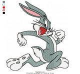 Bugs Bunny Embroidery Design – High-Quality Cartoon