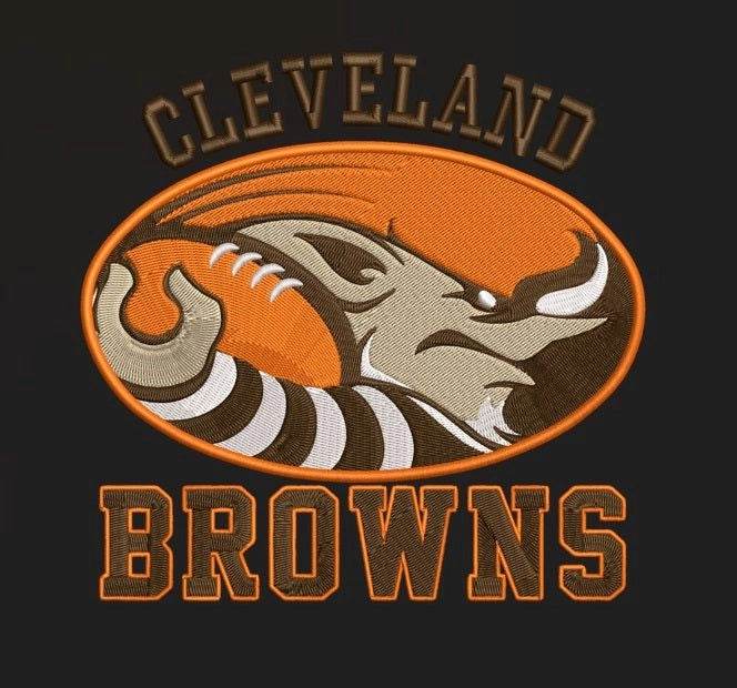 Cleveland Browns Patch – Embroidered NFL Team Logo, Sports Emblem, Unisex, Canada Made