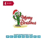 Cactus Christmas : Embroidery Design - FineryEmbroidery