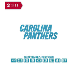 Carolina Panthers 1 : Embroidery Design - FineryEmbroidery