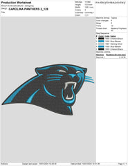 Carolina Panthers 3 : Embroidery Design - FineryEmbroidery