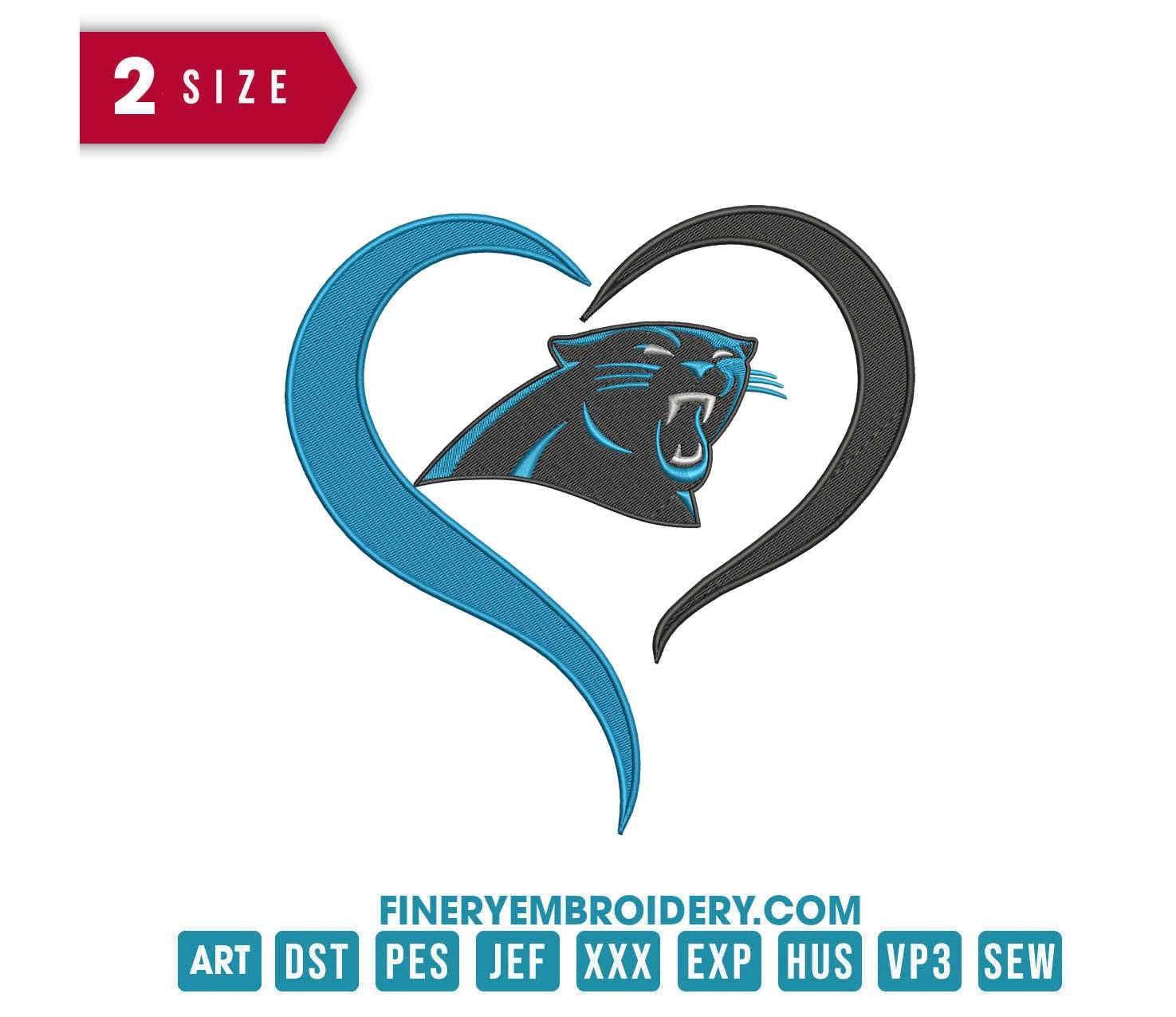 Carolina Panthers 4 : Embroidery Design - FineryEmbroidery