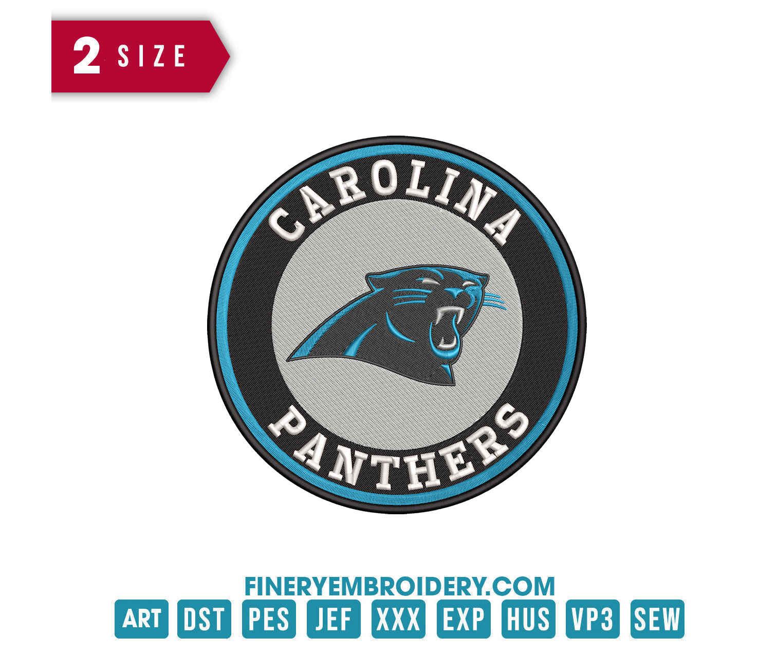 Carolina Panthers 5 : Embroidery Design - FineryEmbroidery