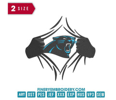 Carolina Panthers 6 : Embroidery Design - FineryEmbroidery