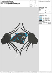 Carolina Panthers 6 : Embroidery Design - FineryEmbroidery