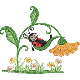 Charming Ladybugs - Pack of 12 Designs - Embroidery Designs - FineryEmbroidery