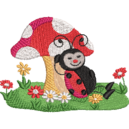 Charming Ladybugs - Pack of 12 Designs - Embroidery Designs - FineryEmbroidery