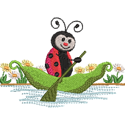 Charming Ladybugs - Pack of 12 Designs - Embroidery Designs - FineryEmbroidery