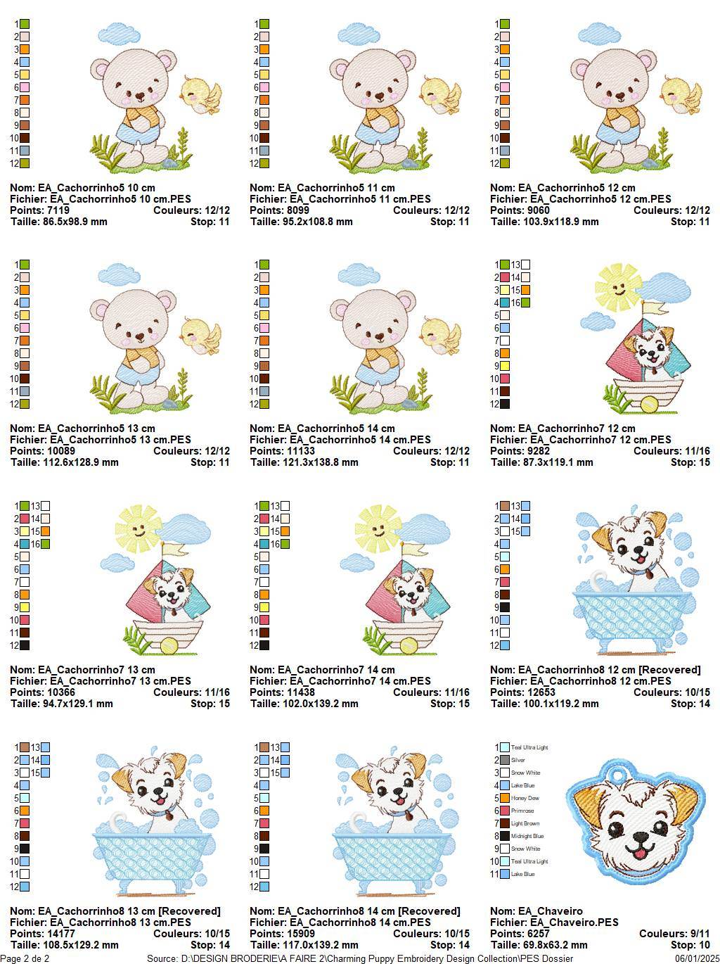 Charming Puppy Embroidery Design Collection – 9 Unique Designs for Your Creative Projects - FineryEmbroidery