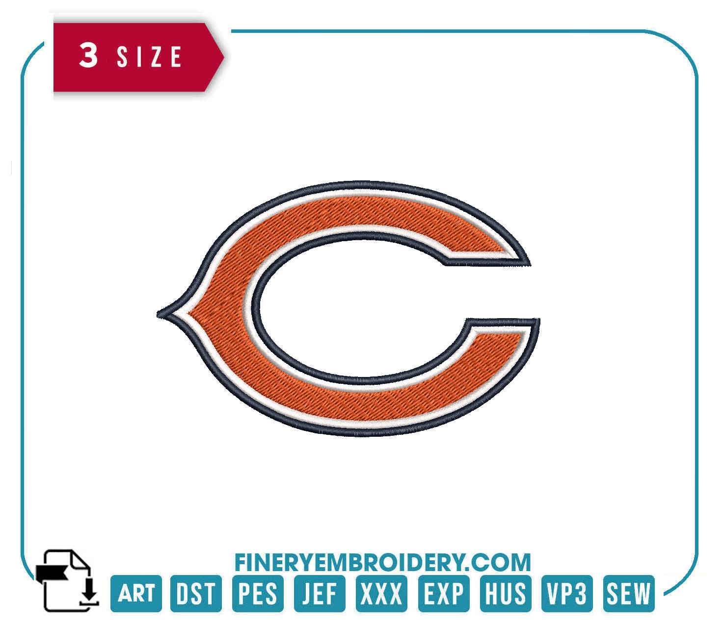 Chicago Bears Embroidery Design 1 - FineryEmbroidery