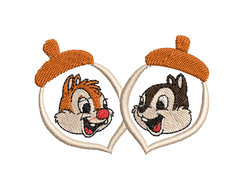 Chip 'n' Dale - Pack of 11 Designs Embroidery Design - FineryEmbroidery