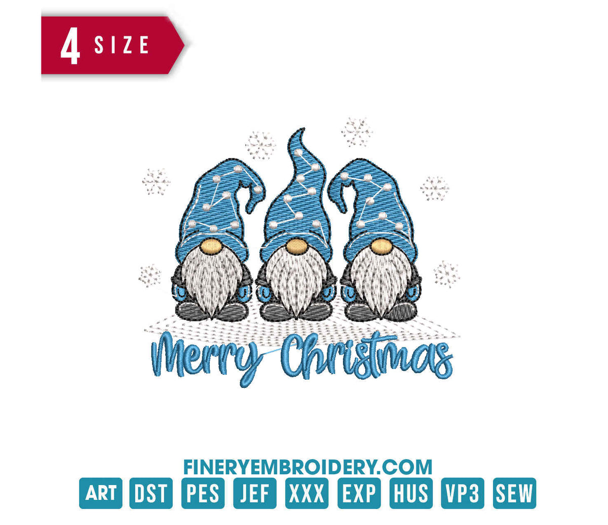 Christmas Gnome 8: Embroidery Design
