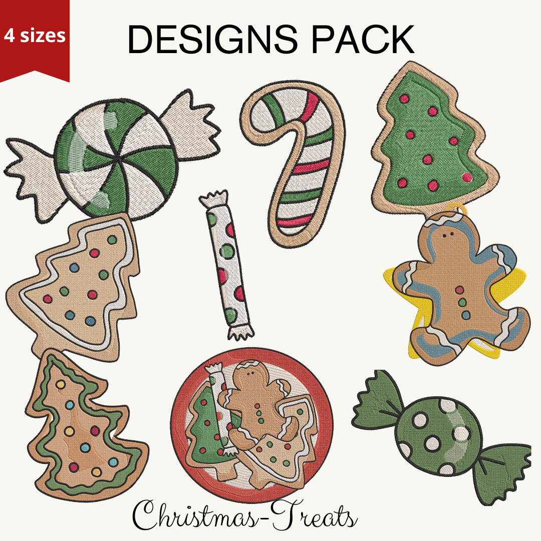 Christmas Treats - Designs Pack : Embroidery Design