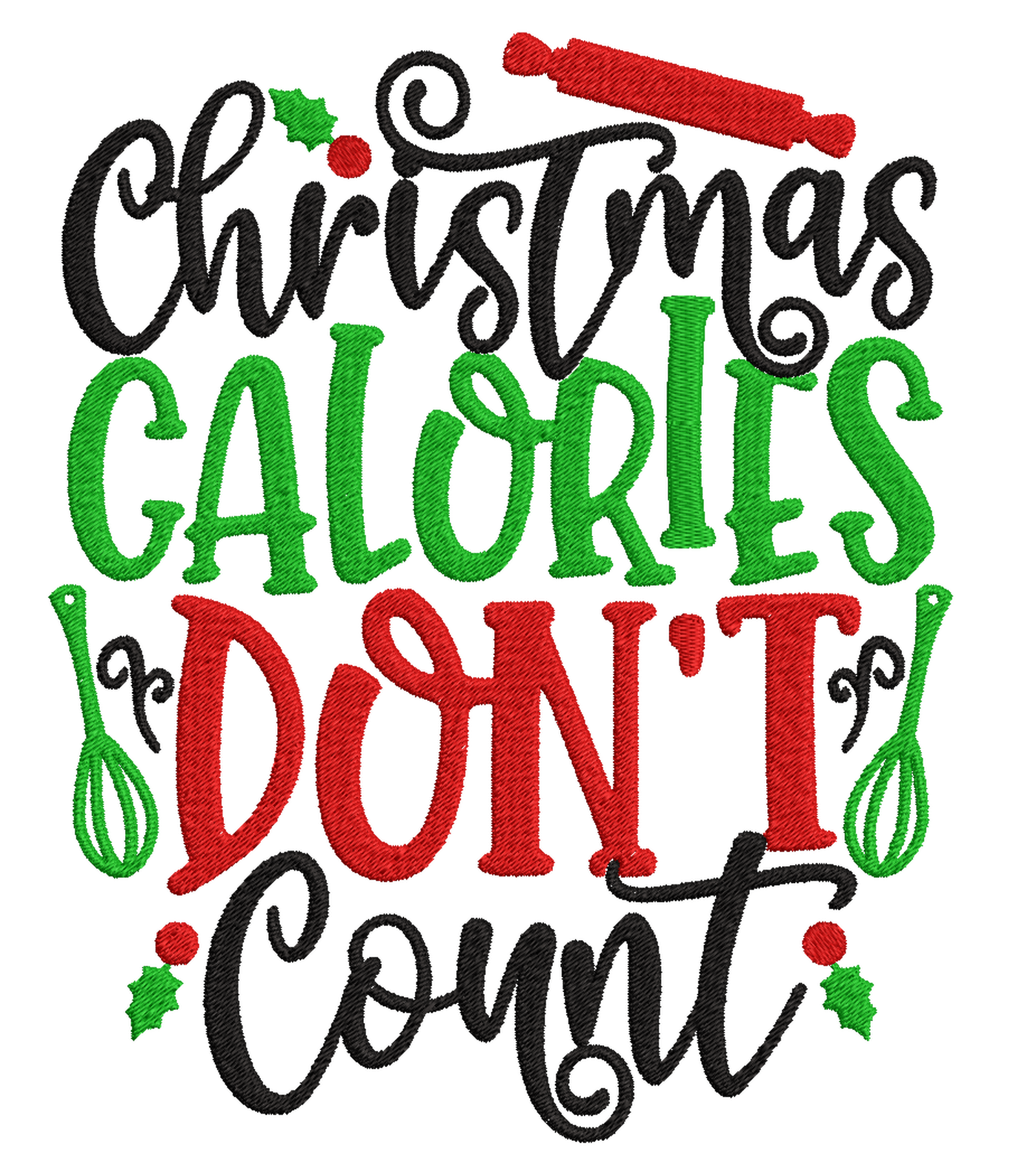 Christmas Baking Quotes - Designs pack : Embroidery Design - FineryEmbroidery